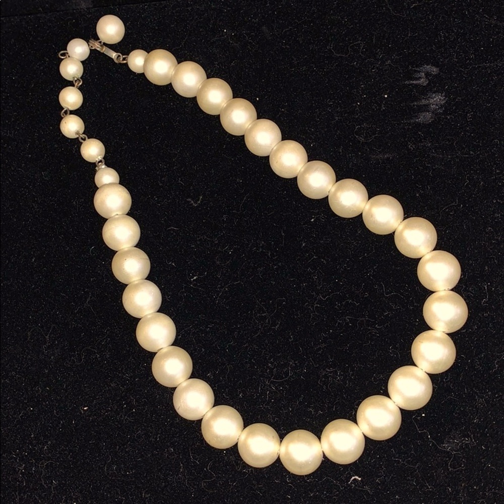 8 in drop Antique Faux Pearls - Excellent Cond